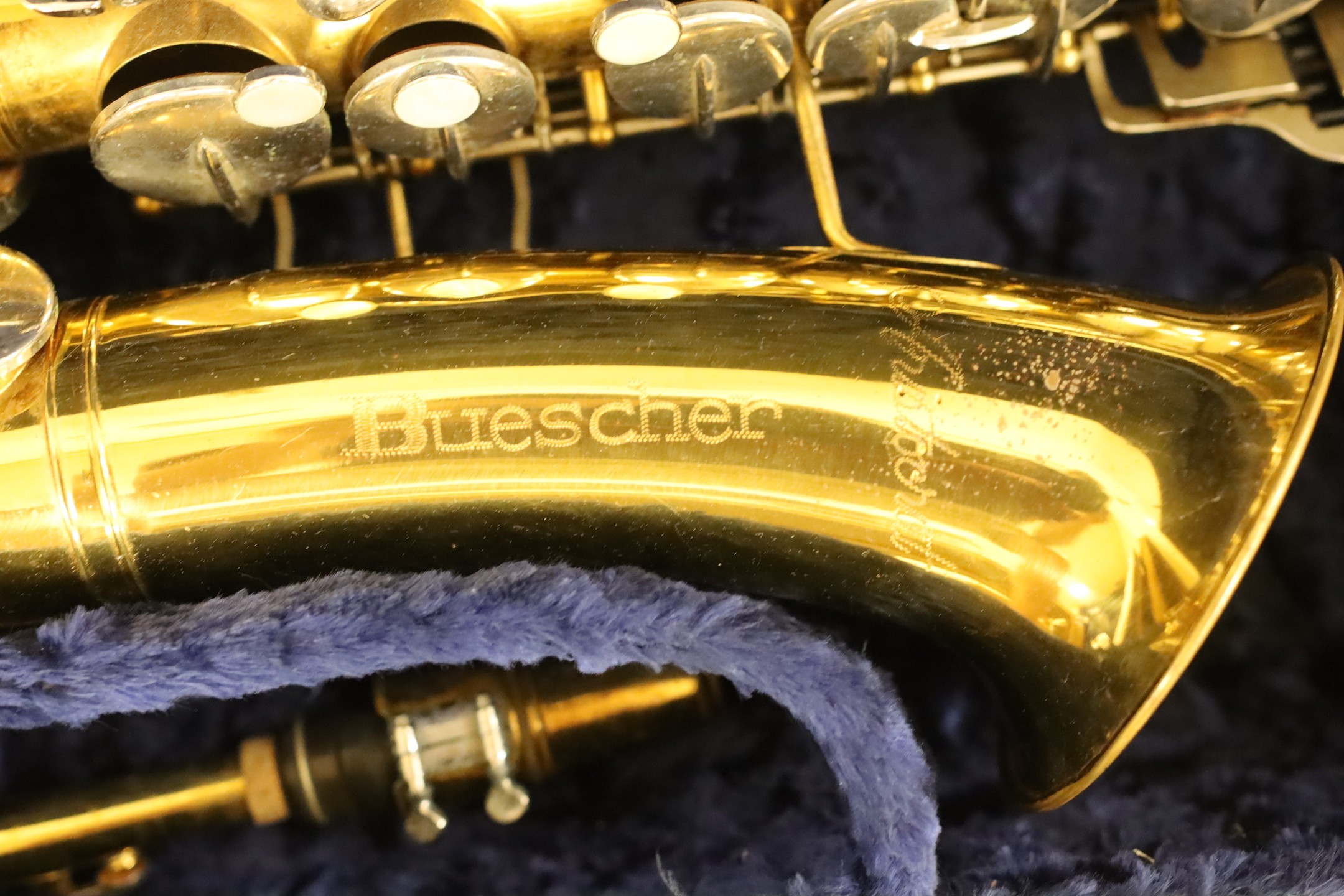 A Buescher Aristocrat saxophone, cased